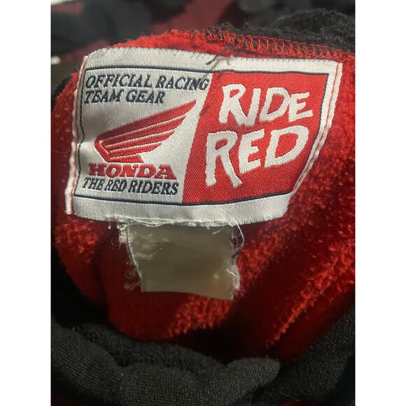 Vintage Honda Racing Red Riders Hoodie - Picture 7 of 7